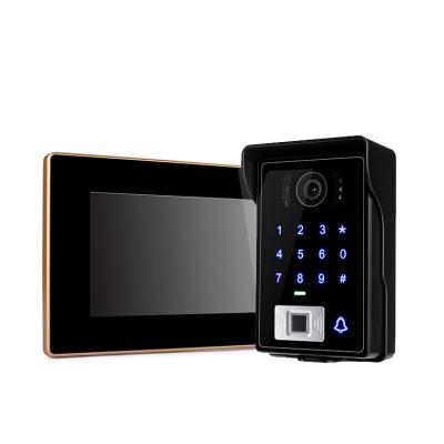 China Durable IP remote control wifi video intercom with IC card for apartments multi work with mobile phone for sale