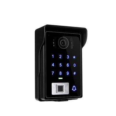 China Durable Home High Definition Waterproof Outdoor Electronic Fingerprint Hole Door Yard Video Intercom for sale