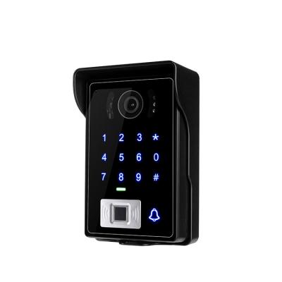 China Durable WIFI Villa Video Intercom Fingerprint Remote Control Wired Doorbell for sale