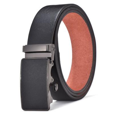 China ALLOY business artificial leather smooth anodontia buckle men belts manufacturers selling wholesale for sale