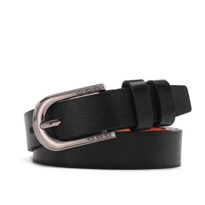 China ALLOY fashion people pin buckle belt leisure artificial leather belts in men's and women's style hot factory direct sale for sale