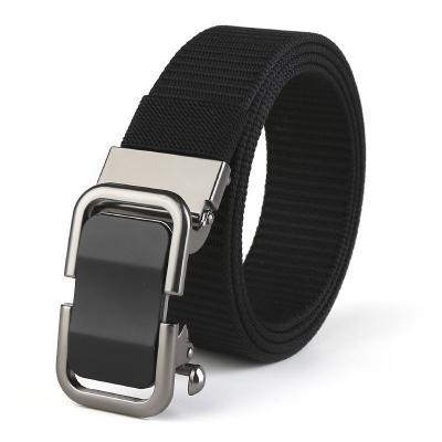 China Tactical Belt Alloy Buckle Men's Toothless Adjustable Automatic Military Belt 193507 Male Wear Add Thickness Nylon Belt for sale