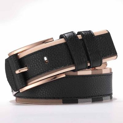 China Fashion people pin buckle belt leisure artificial leather belts on sale men's and women's style hot factory direct GZ-1903 for sale