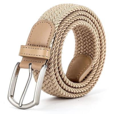 China Neutral/Both Men and Women Stretch Woven Belt Multiple Colors Elastic Men's Belt Fabric Direct Women's Factory New In Stock for sale