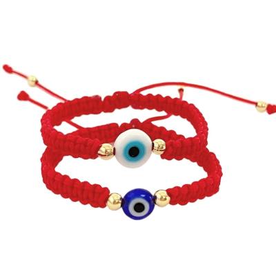 China Religious Handmade Glass Beads Protection Evil Eye Newborn Bracelet For Baby Shower Gift for sale