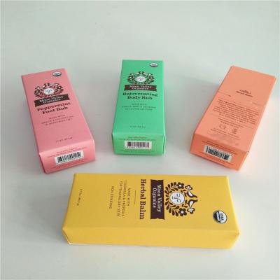 China Customize Recycled Materials Printed Soap Boxes / Lip Gloss Boxes Packaging Packaging / Protein Bar Display Box for sale