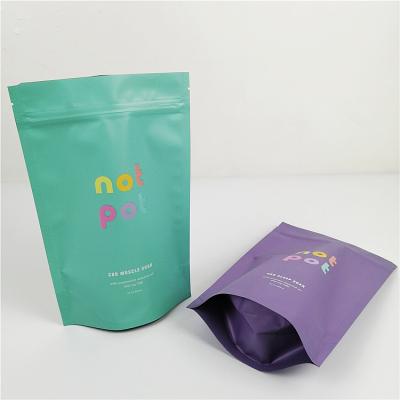 China Custom Printed Barrier CB 200g Muscle Soak Up Pouch Standing Slimming Body Scrub Doypack Packaging Bag for sale