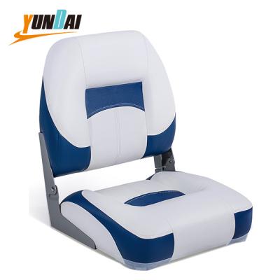 China Marine Suppliers Captain Seat Boat Accessories Premium Folding Chairs Boat Accessories Low Back Fishing Boat Seats for sale