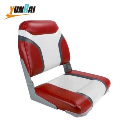 China Boat Accessories New Arrivals Low Back Economy Folding Pontoon Seats High Quality Swivel For Fishing Chairs Boat Marine Boat Seats for sale