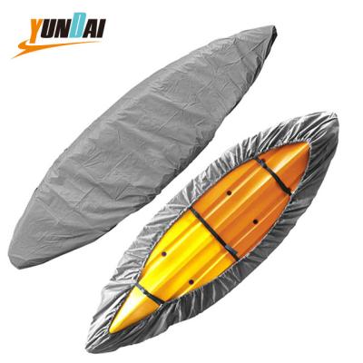 China Including Strip YUNDAI Kayak/Canoe Cover 13FT Storage 600D Dust Cover Rear Waterproof Fishing Boat Cover for sale