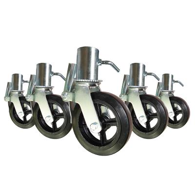 China Modern Customized 4568 Inch Cushioning Shelf Scaffolding Casters Rubber Wheels for sale