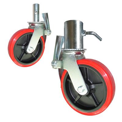 China Other Popular Industrial Heavy Duty Scaffolding 8 Inch Heavy Duty Caster PVC Caster Wheels 4 5 6 With 4 Color for sale