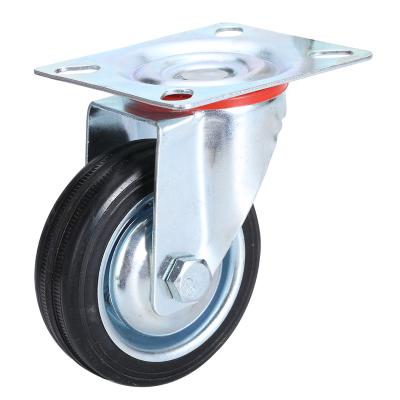 China Other 8 Inch Medium Load 230KG Industrial Rubber Universal Casters Wheels for sale