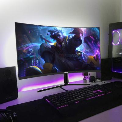 China Weier 32inch Gaming Monitor Non-Curved Anti-Blue Light Weight LCD Monitor PC Curved Monitor Cheap Price for sale