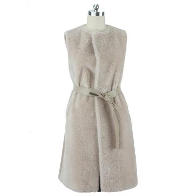 China Women Warm High Quality Winter Jacket Ditch Lambswool Coat Long Thick Warm Woolen Vest Winter Wear for sale