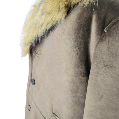 China Breathable Men's Oversized Shearling Coats Thick Winter Faux Fur Coat Windproof Breathable Suede for sale