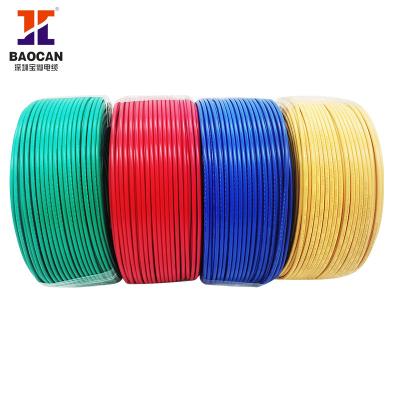 China Hot sale heating copper wire bv/bvr 1.5 mm 2.5mm 4mm 6mm 10mm 16mm 25mm 35mm PVC wire coppe cable for sale