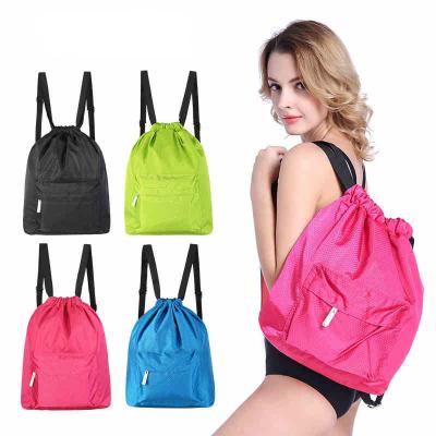 China Waterproof Portable Waterproof Travel Bags Rucksack Sports Gym Drawstring Backpack Bag for sale