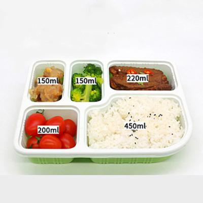 China 100% Food Grade Materials Good Design Microwave Food Containers With 5 Compartment Packing for sale