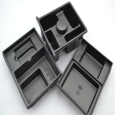 China High Quality Black Consumer Electronics Blister Tray PP Hard PE Vacuum Shaped Tray for sale