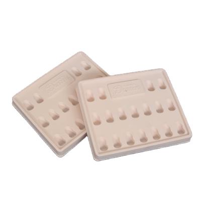 China Guangdong PS Cosmetic Vacuum Lipstick Blister Disposable Plastic Tray With Flocking for sale