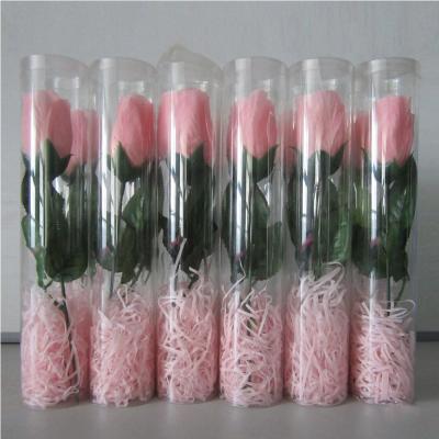 China Display Clear Sweet Plastic Tube Packaging For Flowers for sale