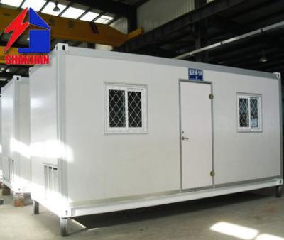 China Prefab Parking Lot Low Cost 20ft 40ft PU Sandwich Panel Container House for sale