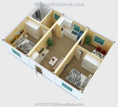 China Hotel America Light House Steel Prefab Container Homes Porcelain for sale