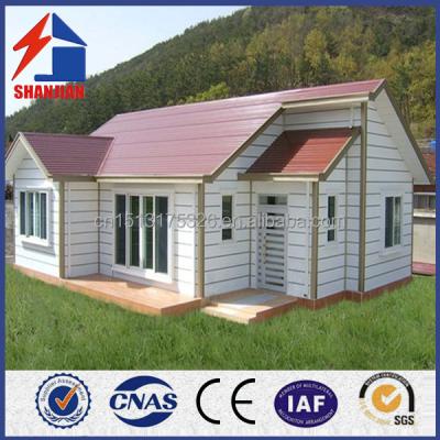 China Parking Lot Easy To Install Light Steel Prefab House Villa for sale