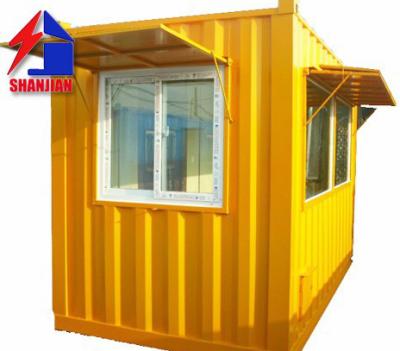 China Low Cost PU Sandwich Panel Sentry Box Waterproof Outdoor Security Prefab Guard House Sentry Box for sale