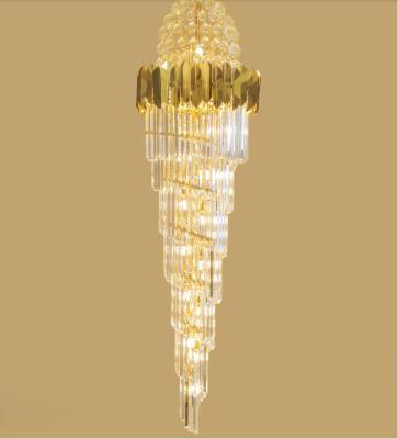 China Modern Design 50CM Nordic Modern Contemporary Chandelier Luxury Ceiling Polished Gold With K9 Crystal For Staircarse for sale