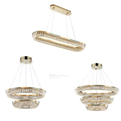 China Modern Bedroom Living Room Chandelier Light Luxury Pendant Light Leaded Modern Crystal Chandelier for sale