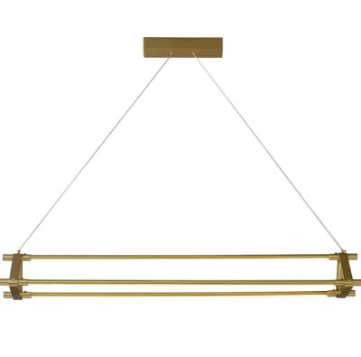 China Modern Led Lamp D120CM Modern Led Hanging Brass Copper Pendant Lamp For Bar Kitchen Dining Room Indoor Light for sale