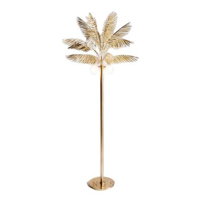 China Modern Home Decoration Coconut Tree Standard Lights Metal Floor Lamp Hotel For Living Room for sale