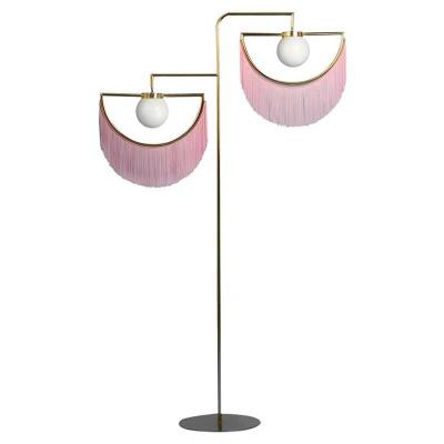 China Modern Decoration Led Floor Lamps For Living Room Designer Rose Tassel Floor Lamp for sale