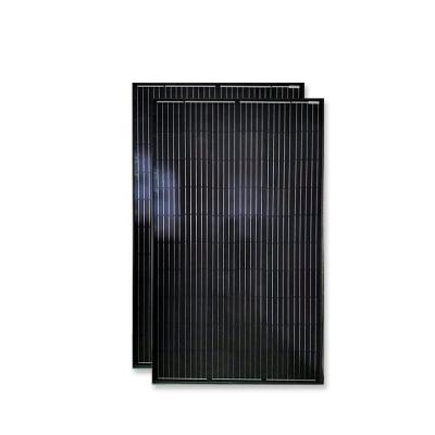 China Eco Green Energy 72 Cells Commercial Monocrystalline Black Solar Panels 330w Full Black Solar Panel for sale