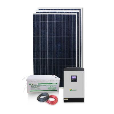 China Home Battery Storage 12v 1kw Home Solar Power System for sale