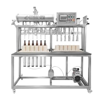 China 6-6 Small Beverage Glass Bottle Craft Beer Filling Machine Bottling Plant 200 BPH for sale