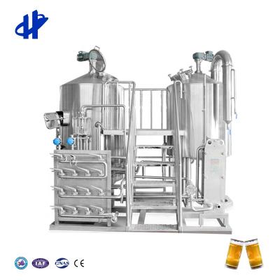 China Brewpub beer brewery restaurant 500L 5 barrel brewhouse with hot liquor ton for sale