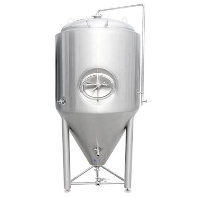 China Micro Brewery Beer Brewing Equipment Stainless Steel Isobaric Jacketed Fermenter Used For Beer Fermentation for sale