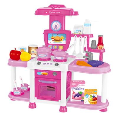 China Plastic Kid Pretend Play House Toys Simulation Kitchen Set Role Play Toys For Girls Kitchen Educational Toys for sale