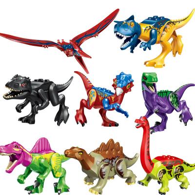 China The Building Block The Dinosaur Block Toys Jurassic Park Dino Sets Educational Construction Toys For Children 8 PCS Per Pack for sale