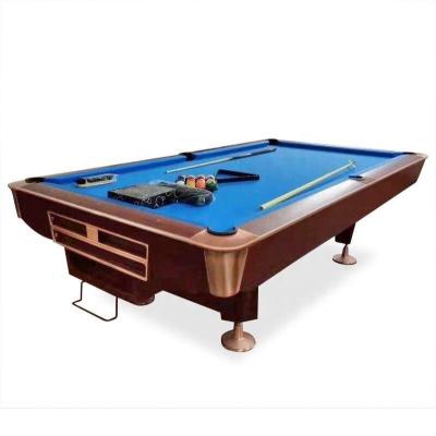 China Wholesale 8ft Pool Billiards Pocket Wool Unisex Wooden Cushion Brown Indoor Sport Game Table Table Table Back Ball System Standard 9ft Sport for sale