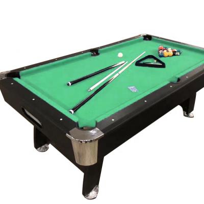 China Wholesale Cheap Indoor Sports Game Table Small MDF Billiard Pool Table Black 7ft Red Green Accessories Sports Automatic Blue SET Triangle Ball PVC Pocket China for sale