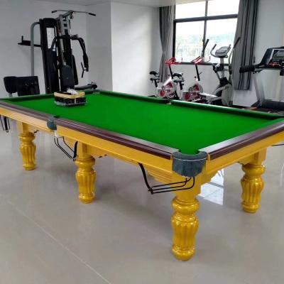 China 9ft Indoor Sport Game Table Pool Table Cover Slate Solid Wood Outdoor Pool Table Cloth for sale