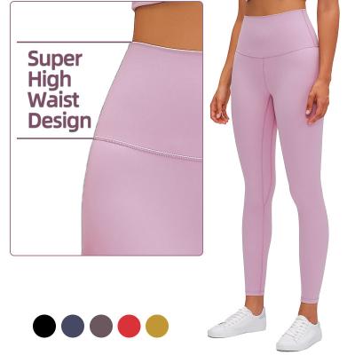 China New Design Breathable Super High Waist Feel Women Yoga Leggings Bare Ankle Pants Workout Fitness Gym Wear Clothes for sale