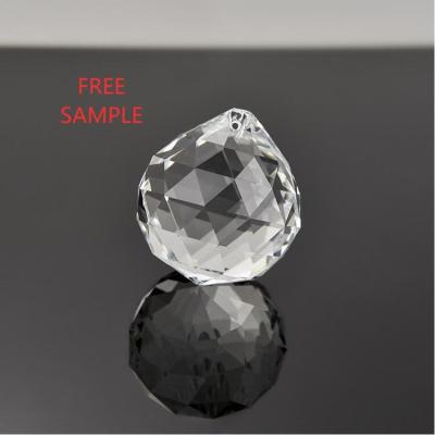 China Europe Custom Transparent Fine Workmanship crystal ball Direct Sales 40MM Crystal Chandelier Pendants for sale