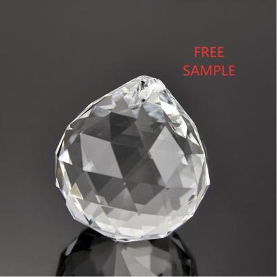 China Europe Hot Sale K9 30mm Glass Chandelier Balls Exquisite Crystal Faceted Christmas Pendants Home Crystal Lamp Parts for sale