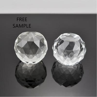 China Europe Top Quality 50mm Glass Water Drop Crystal Chandelier Parts Hotel Luxury Crystal Lamp Pendants for sale