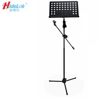 China Modern zinc alloy Two-in-one adjustable microphone and music stand hydraulic lifting and lowering for sale